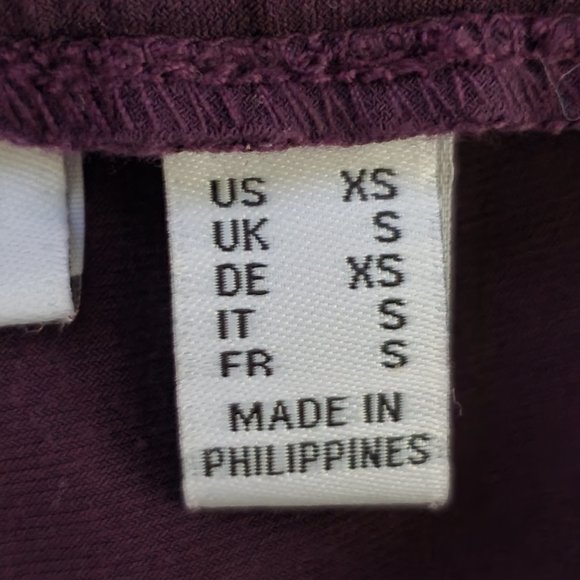 Susan Graver Eggplant Purple Liquid Knit Pull-On Zip Ankle Jogger Pants Size XS - Picture 10 of 14